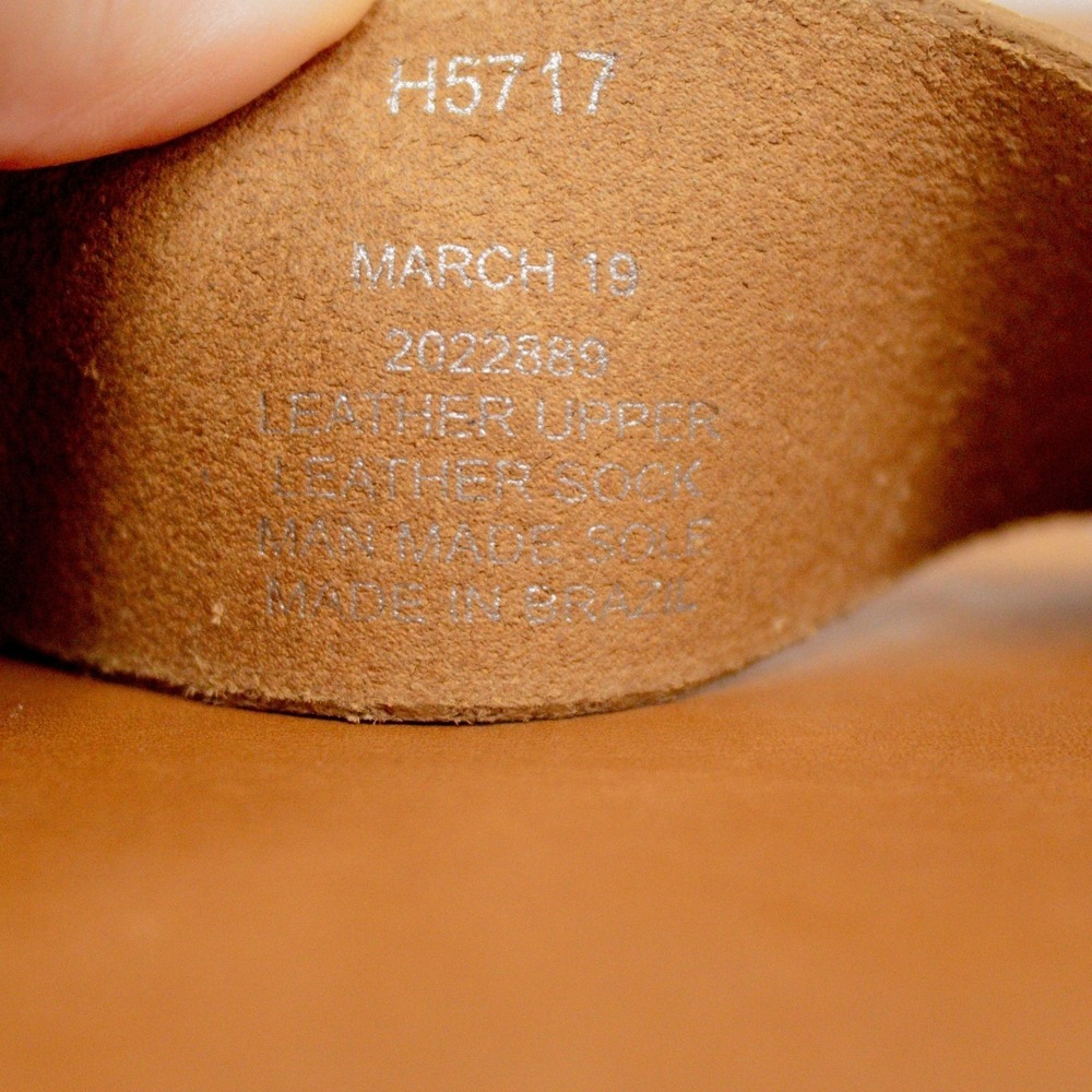 Madewell The Boardwalk Ankle Strap Leather Sandal in Tan Women's Size 11 -New! - Picture 4 of 11